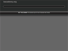 Tablet Screenshot of isacademy.org